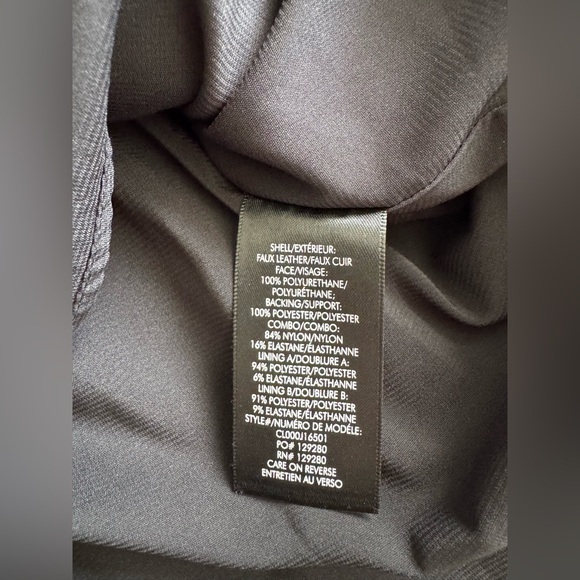 Alice + Olivia Mesh Sleeve Vegan Leather Pleated Mini Dress - Picture 12 of 13